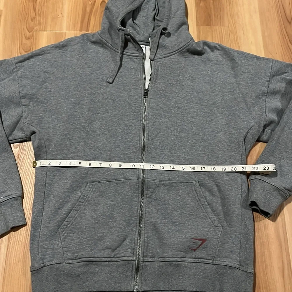 Gymshark Gray power zip up hoodie - Picture 5 of 7